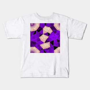 Sacred Geometry Amethyst Pattern Kids T-Shirt